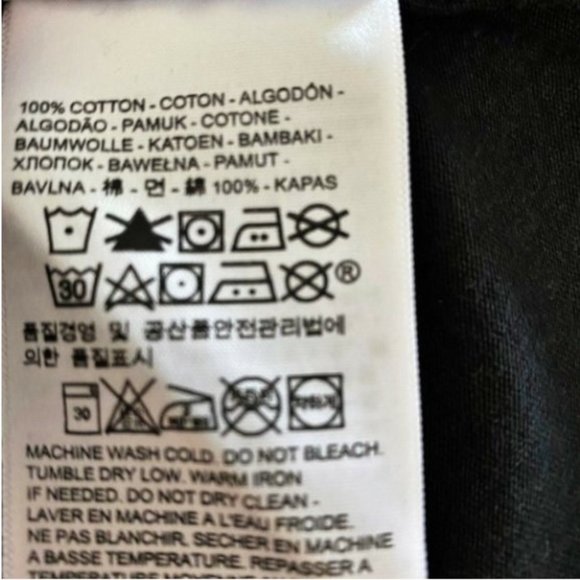 ⛔️SOLD⛔️ LEVI'S Short Sleeve Crew Neck T-Shirt Black w/ Red Batwing Logo Size XL - Picture 12 of 14